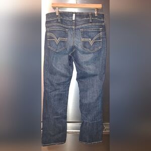 Ariat Jeans  Blue REAL Denim Casual Cotton Mid Rise Straight Fit Cowgirl 32R